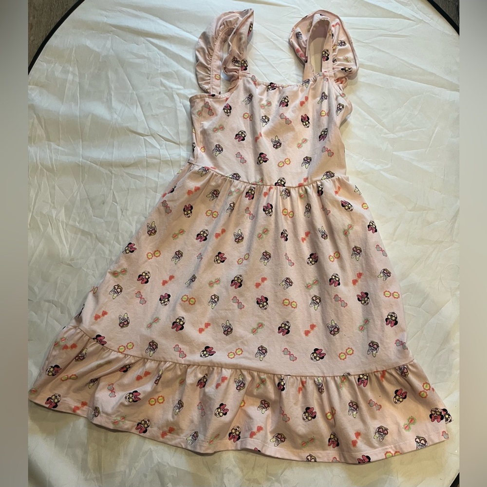 Disney Pink Patterned Kids Dress